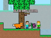 Alex and Steve Adventures Saves Online two-player Games on NaptechGames.com