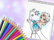Amazing Princess Coloring Book Online Girls Games on NaptechGames.com
