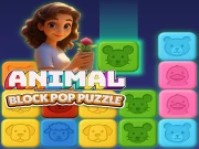 Animal Block Pop Puzzle Online Merge Games on NaptechGames.com