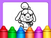 Animal Crossing Coloring Pages Online Puzzle Games on NaptechGames.com