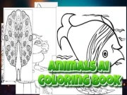 Animals AI Coloring Book Online coloring Games on NaptechGames.com