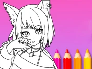 Anime Manga Coloring Book Online Girls Games on NaptechGames.com