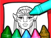 Avatar Coloring Book Online Girls Games on NaptechGames.com