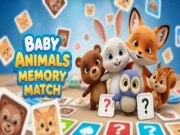 Baby Animals Memory Match Online memory Games on NaptechGames.com