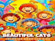 Beautiful Cats Coloring Book Online coloring Games on NaptechGames.com