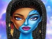 Blue Girls Makeup Online Dress-up Games on NaptechGames.com