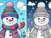 BTS Winter Coloring Online Puzzle Games on NaptechGames.com