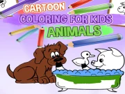 Cartoon Coloring for Kids - Animals Online Puzzle Games on NaptechGames.com
