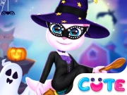 Cat Girl Halloween Preparation Online Girls Games on NaptechGames.com