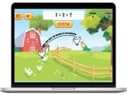 Chicken Math Online math Games on NaptechGames.com