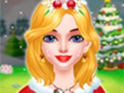 Christmas Makeup Salon - Makeover Game Online Hypercasual Games on NaptechGames.com