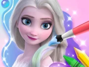 Coloring Book For Elsa Online Girls Games on NaptechGames.com