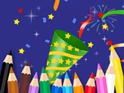 Coloring Book: Happy New Year Online girl Games on NaptechGames.com