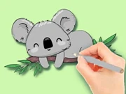 Coloring Book: Two Koalas Online education Games on NaptechGames.com