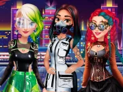 Cyberpunk City Fashion Online Girls Games on NaptechGames.com