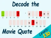 Decode the Movie Quote Online trivia Games on NaptechGames.com