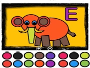 Easy Kids Coloring Letters Online Art Games on NaptechGames.com