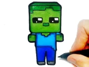 Easy Kids Coloring Minecraft Online Girls Games on NaptechGames.com