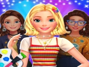 Ellie And Friends Art Bloom Aesthetic Online Dress-up Games on NaptechGames.com