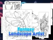 Fantasy Landscape Artist Online coloring Games on NaptechGames.com