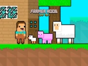 Farmer Noob Super Hero Online platformer Games on NaptechGames.com