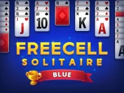 Freecell Solitaire Blue Online Cards Games on NaptechGames.com