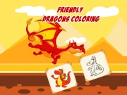 Friendly Dragons Coloring Online Puzzle Games on NaptechGames.com