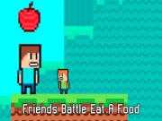 Friends Battle Eat A Food Online two-player Games on NaptechGames.com