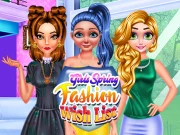 Girls Spring Fashion Wish List Online Girls Games on NaptechGames.com