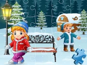 Happy Winter Jigsaw Game Online Puzzle Games on NaptechGames.com