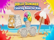 Hello Summer Coloring Book for Kids Online coloring Games on NaptechGames.com