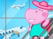 Hippo Airport Travel Online Girls Games on NaptechGames.com