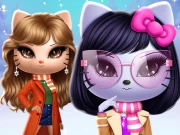 Kitty Squad Winter Dress up Online Girls Games on NaptechGames.com