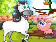 Learning Farm Animals Games For Kids Online Puzzle Games on NaptechGames.com