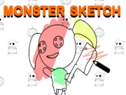 Monster Sketch Drawing Game Online coloring Games on NaptechGames.com