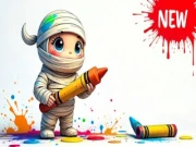 Mummy Coloring Book Online coloring Games on NaptechGames.com