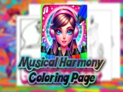 Musical Harmony Coloring Page Online coloring Games on NaptechGames.com