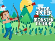 Noob Archer Monster Attack Online arcade Games on NaptechGames.com