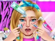 Pimple Treatment Makeover Salon Online Girls Games on NaptechGames.com