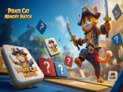 Pirate Cat Memory Match Online memory Games on NaptechGames.com