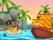 Pirate Travel Coloring Online Puzzle Games on NaptechGames.com