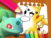 Pokemon Coloring Book for kids Online Girls Games on NaptechGames.com