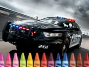 Police Cars Coloring Online Puzzle Games on NaptechGames.com