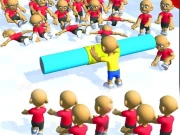 Push the Crazy Crowd : Stickman Clash 3D Online Hypercasual Games on NaptechGames.com