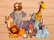 Puzzles for kids with animals sounds Online educational Games on NaptechGames.com