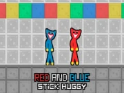 Red and Blue Stick Huggy Online two-player Games on NaptechGames.com