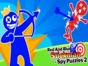 Red And Blue Stickman Spy Puzzles 2 Online archery Games on NaptechGames.com