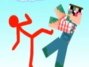 Red Stickman vs Craftmans Online Adventure Games on NaptechGames.com