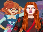 RedHaired Fairy Fantasy vs Reality Online Dress-up Games on NaptechGames.com