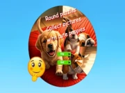 Round Jigsaw Puzzle Collect Pictures with Cute Puppies Online jigsaw-puzzles Games on NaptechGames.com